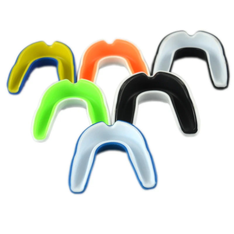 Custom logo Factory manufacturing 2-layers gym youth adults sports mouth guard protection EVA tooth guard