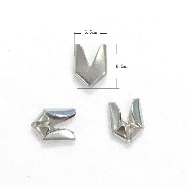 WK-029 New design fancy brass belt clip aglet belt buckle cord tips belt end tip