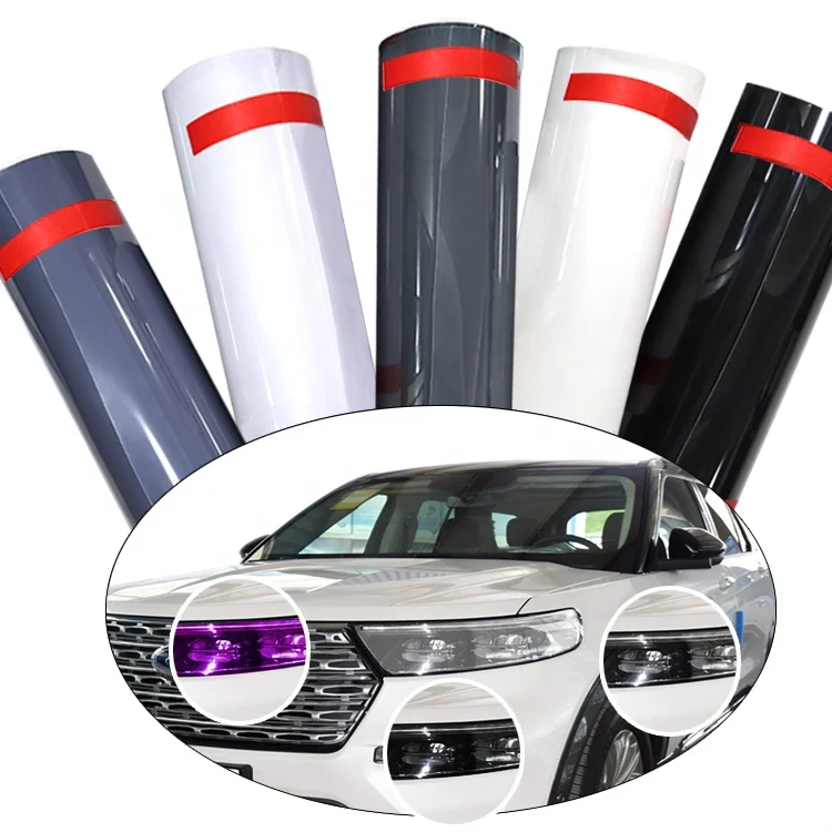 Factory price Car Lamp 60cm*15m roll Car Headlight paint protection film self healing photochromic tint ppf tpu