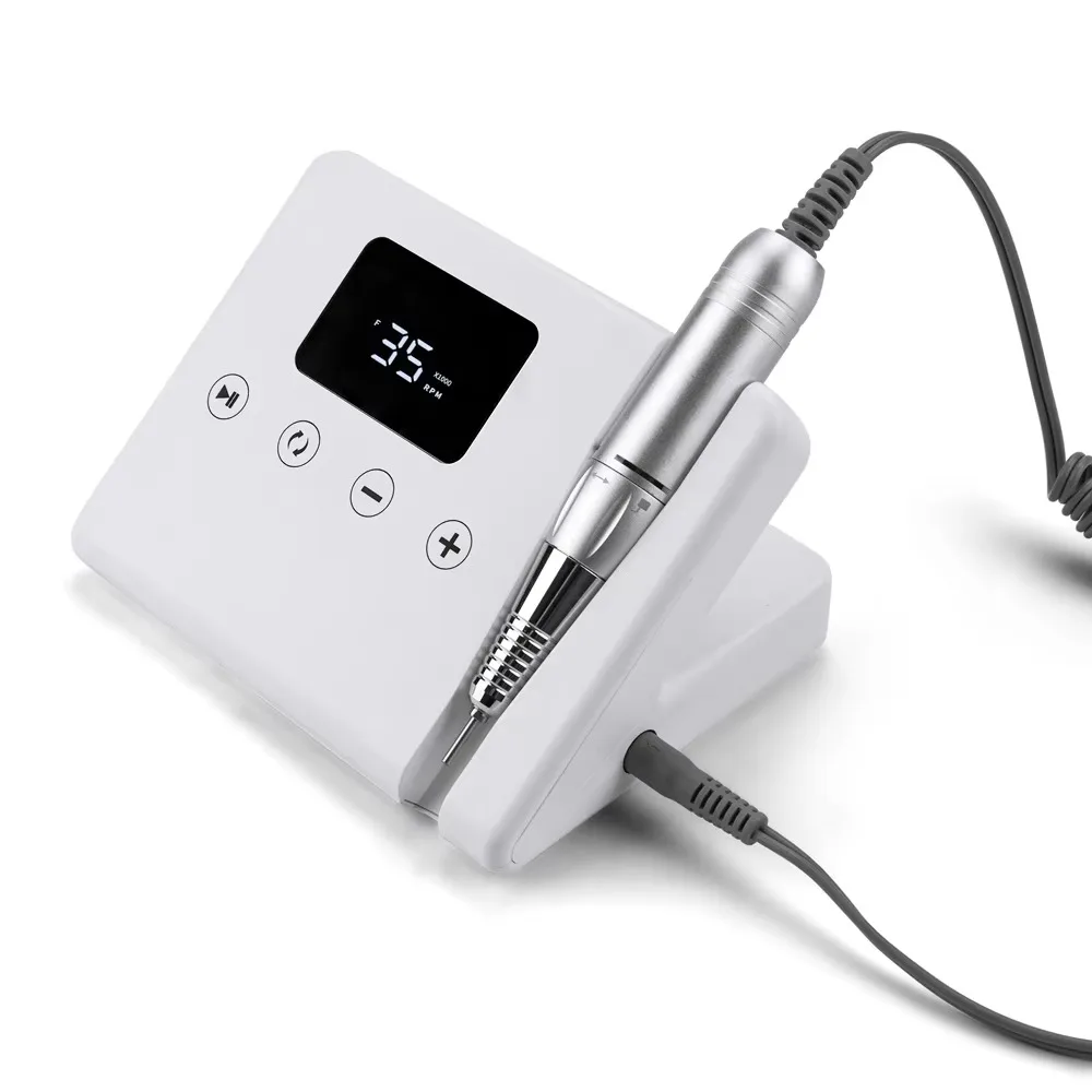 High Quality Professional 35K Telephone Carbon 2 IN 1 Brushless Hybrid Portable Desktop 35000 rpm nail drill machine