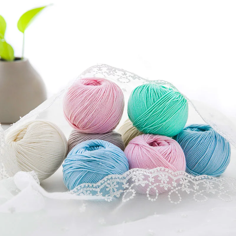 Yarncrafts окрашенная мягкая Пастельная дышащая детская ручная вязка из шелка мериноса 100% пряжа из овечьей шерсти