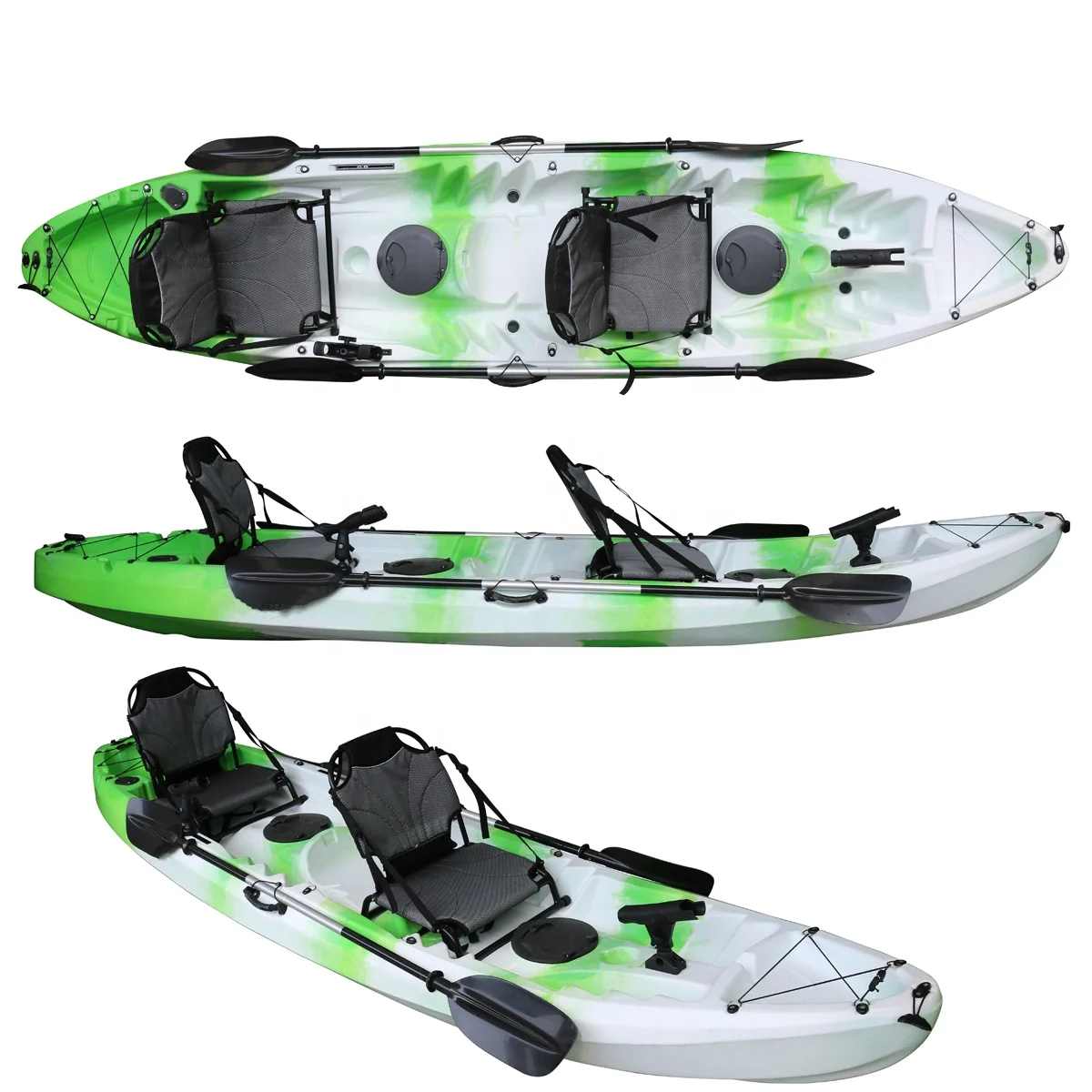 2 Years Warranty Competitive Price 3 Person Kayak Sale Plastic boat fishing 2 seats canoe kayak