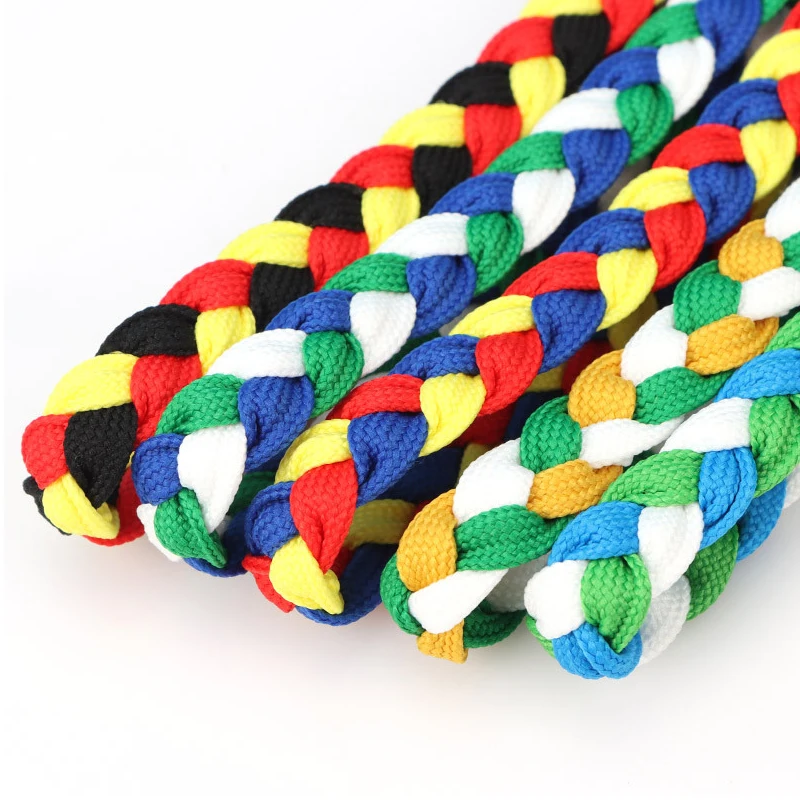 Rainbow braid with three strands of rope lace Ethnic lace belt Garment accessories diy jewelry hand-woven rope
