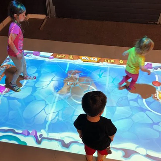 Interactive hologram Floor Wall projection system with free 3D animation for advertising,entertainment,party,exhibition.