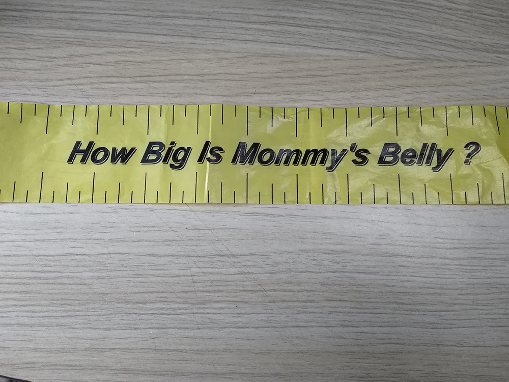 Baby Shower Game Party Supplies Tummy Belly Measure Tape
