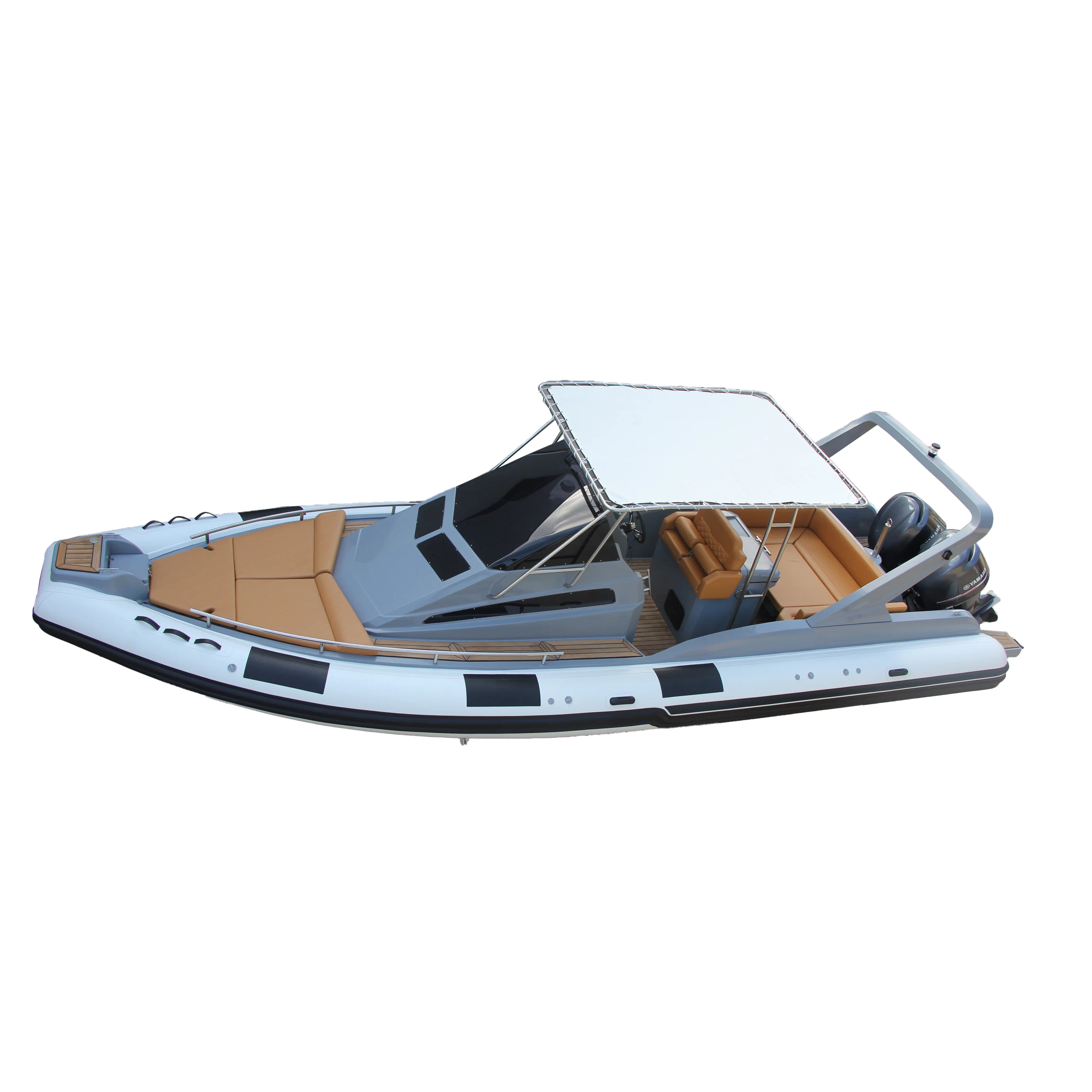 Large Trailer Speed Pvc Luxury Cabin Ocean Diving Rescue Inflatable Hyphalon Rib Boat for sale