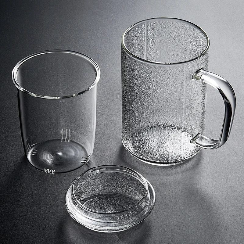 
Hammered Teaware Glass Infuser Mug 
