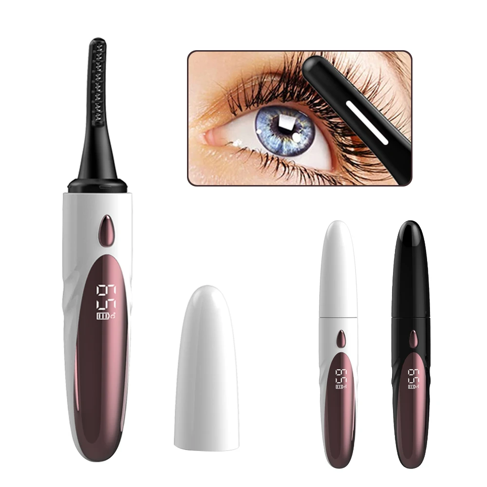 24 Hours Long Lasting Heated Lash Curlers Rechargeable Natural Eye Lash Curler Electric Heated Eyelash Curler
