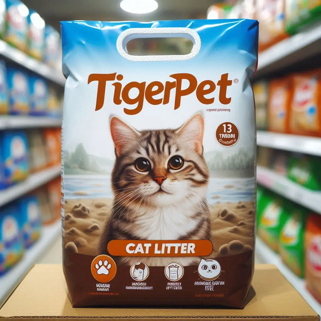Tiger Pet Paper Cat Litter - Environmentally Friendly, Soft on Paws, and Easy to Scoop