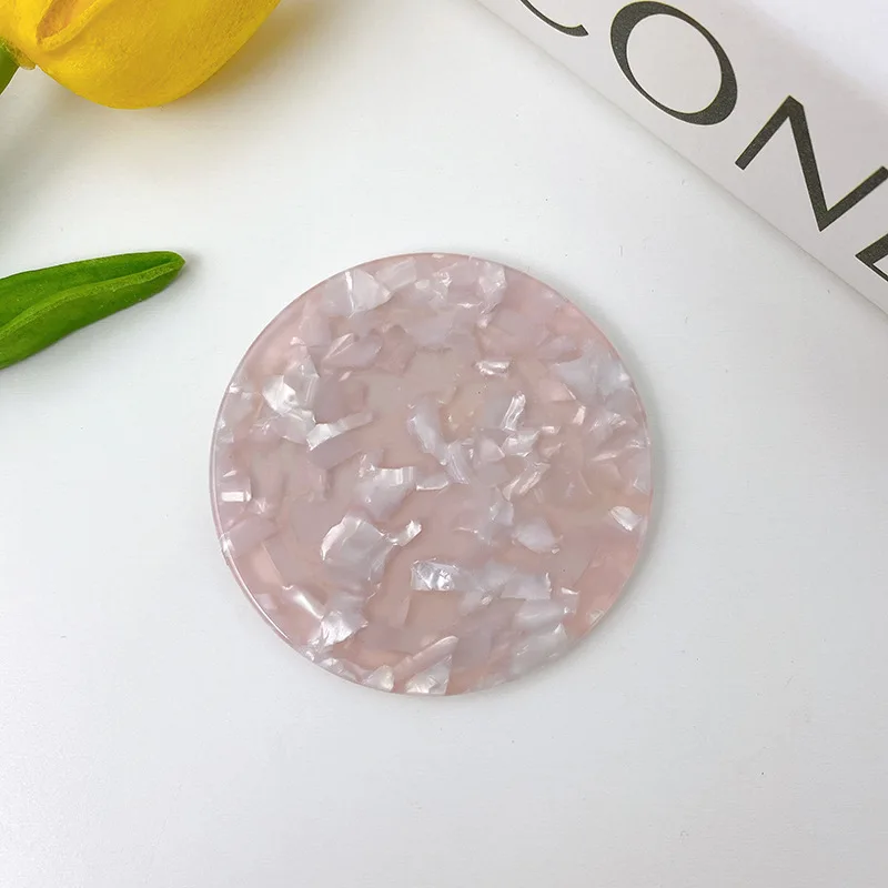 Оптовая продажа, женские маленькие высококачественные круглые винтажные красочные уксусной кислоты, портативное карманное зеркало