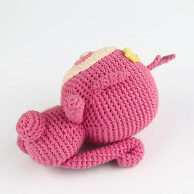 
factory direct sale hand woven cute plush monkey doll 