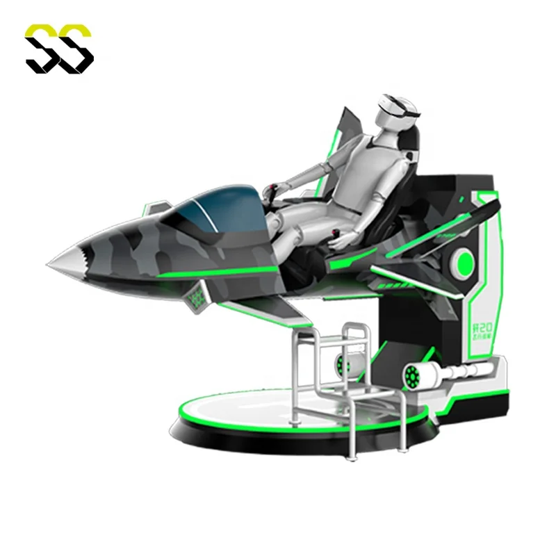 VR Fighter Simulator оборудование Vr стрельба самолет металлический тематический парк домашнего использования Парк приключений Виртуальная реальность игры аэропорт