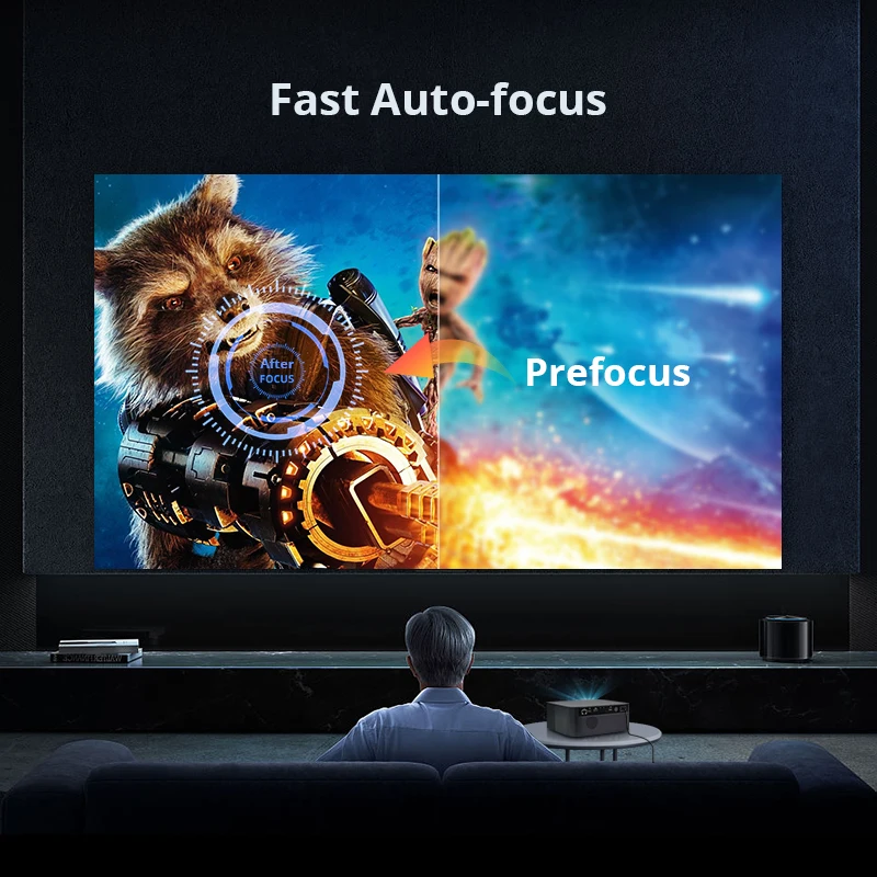 Hotack L016AN Full HD Home Theater Proyector Portatil Mini Portable Smart Whals OS Projector 4k