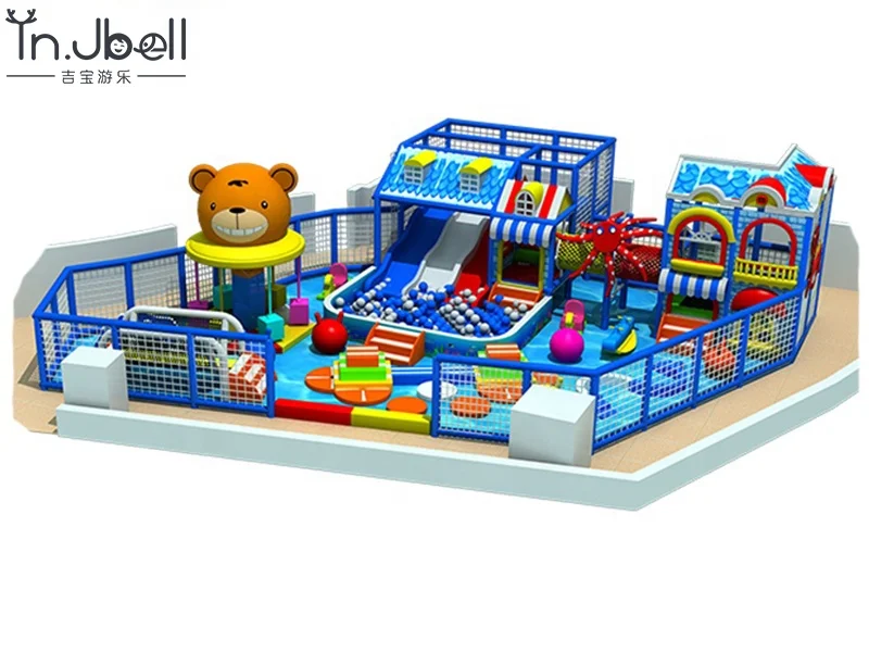 Gymnastic Trampolines Manufacture Customized Combination Indoor Children Playground Square Trampoline Park Equipment for Kids