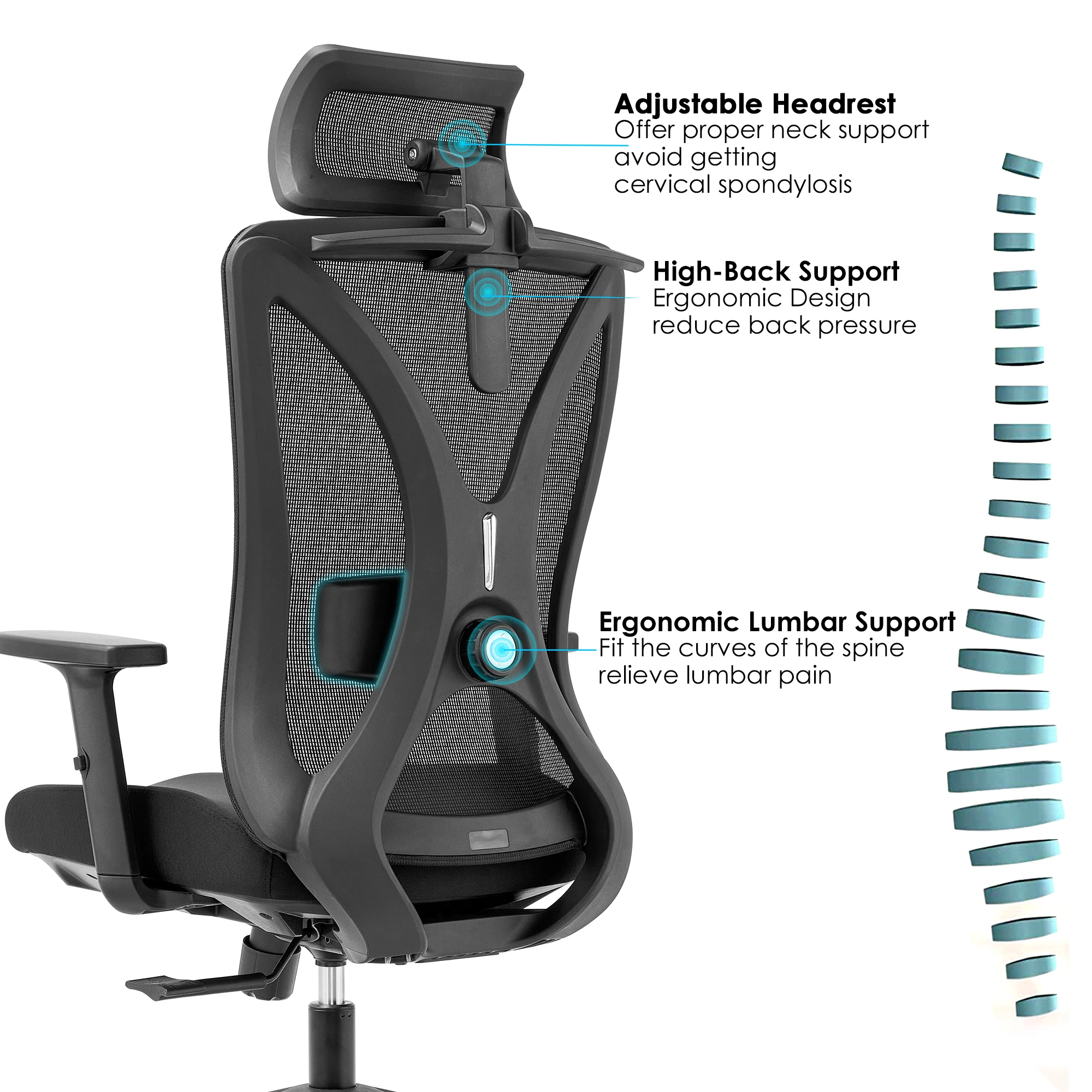 Modern Fashion Manufacturer Wholesale  High-tech Office Chair Mesh  Chair simple modern office conference chair