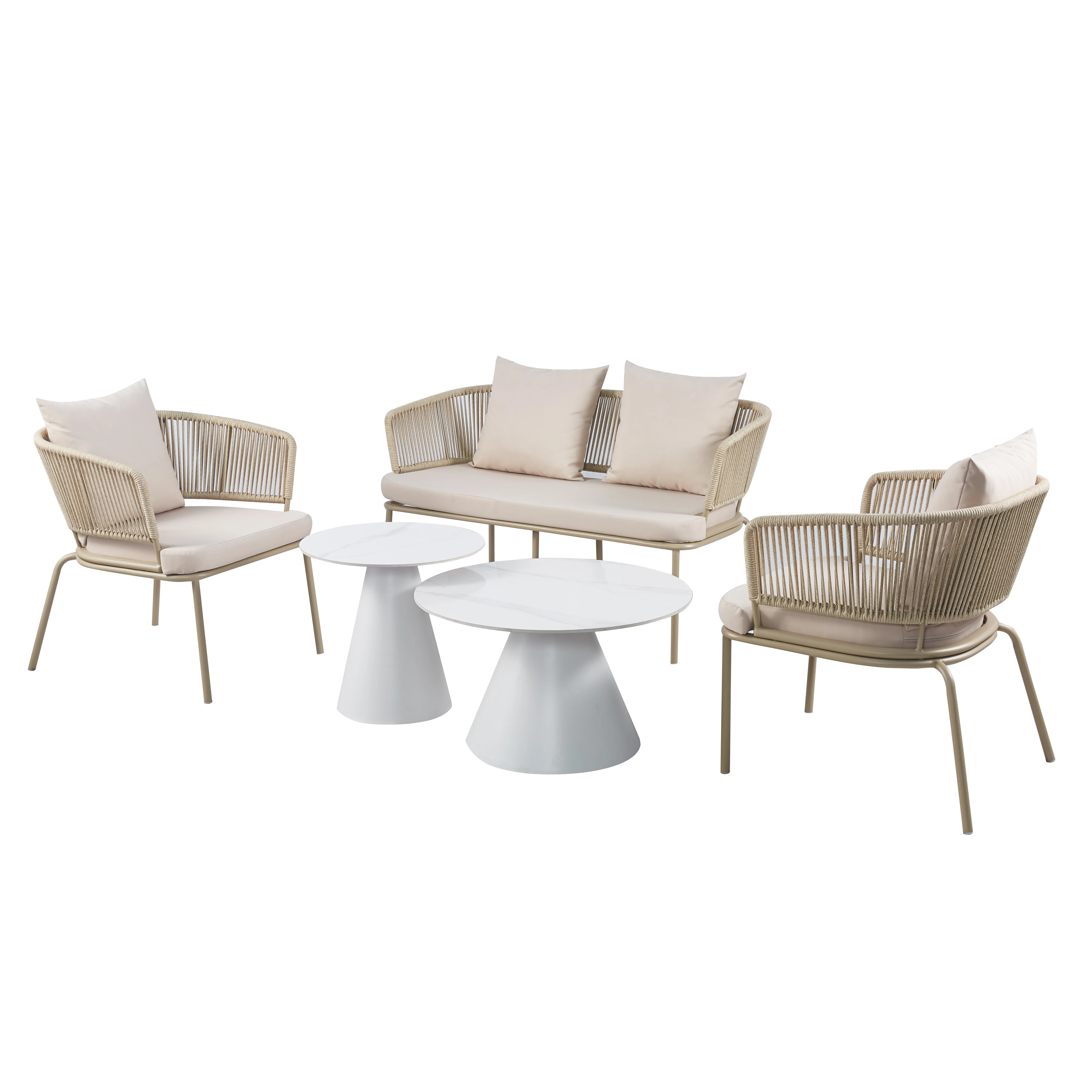 modern luxury design waterproof garden patio wooden wood table chair outdoor furniture sofa set