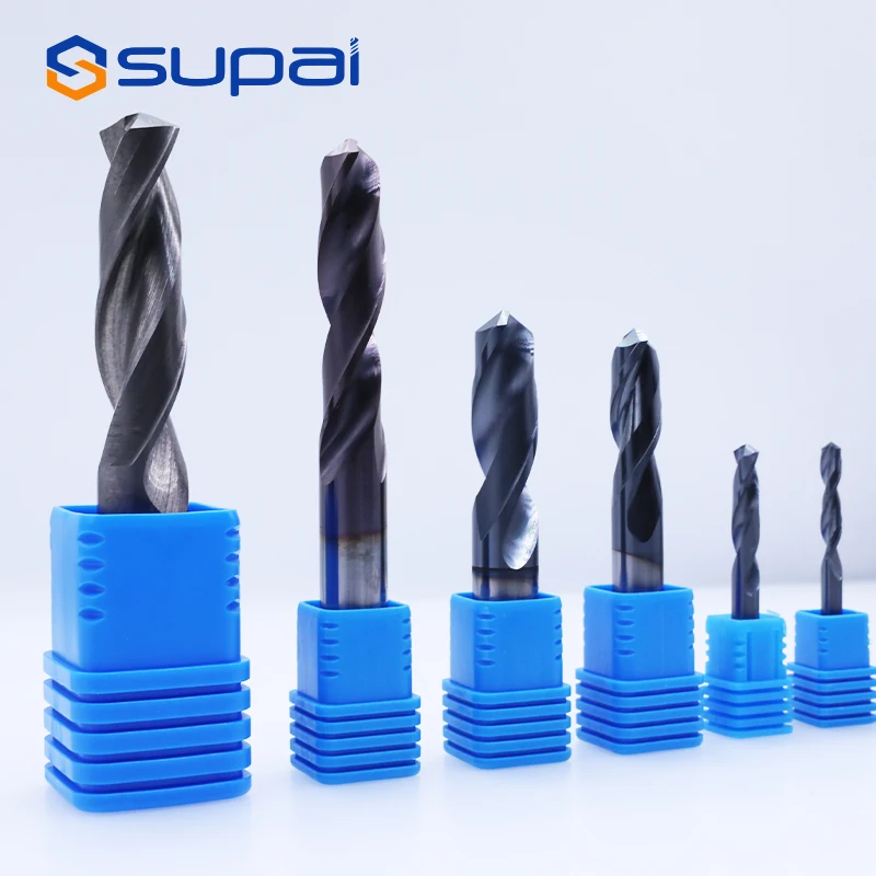 SUPAL Solid Carbide Tungsten Steel Industrial Sharpener Drill Bits End Mills For Milling Cutter For Metal Wood TiSiN Endmill