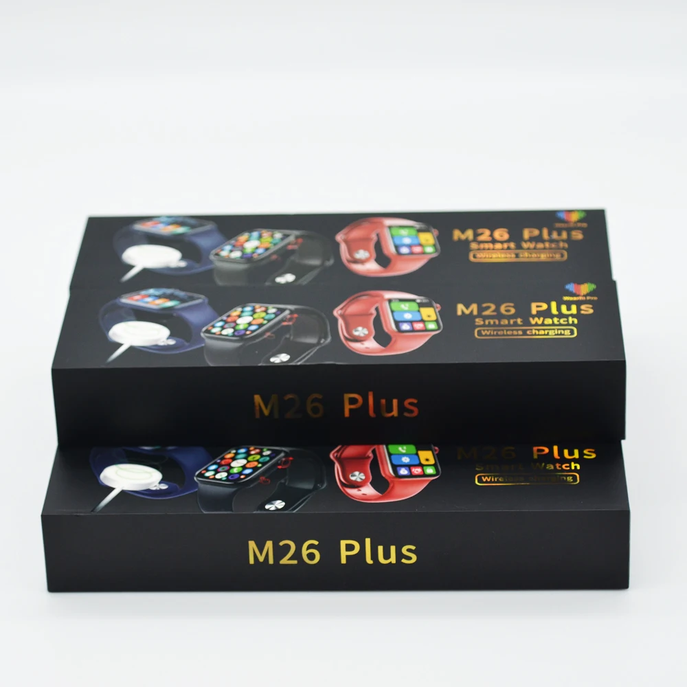  2022 M26plus Smartwatch M26+ Serie 6 7 Watch7 with Play Business Card Pay Sport Fitness M26 PLUS Smart