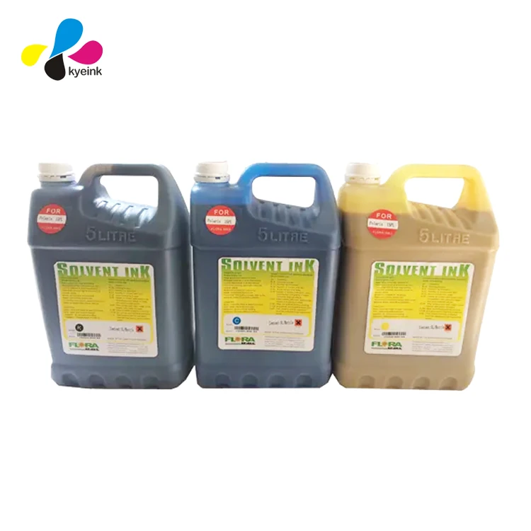 Original package flora digital solvent based ink spectra polaris 15pl ink  flora Spectra Polaris 15PL solvent ink