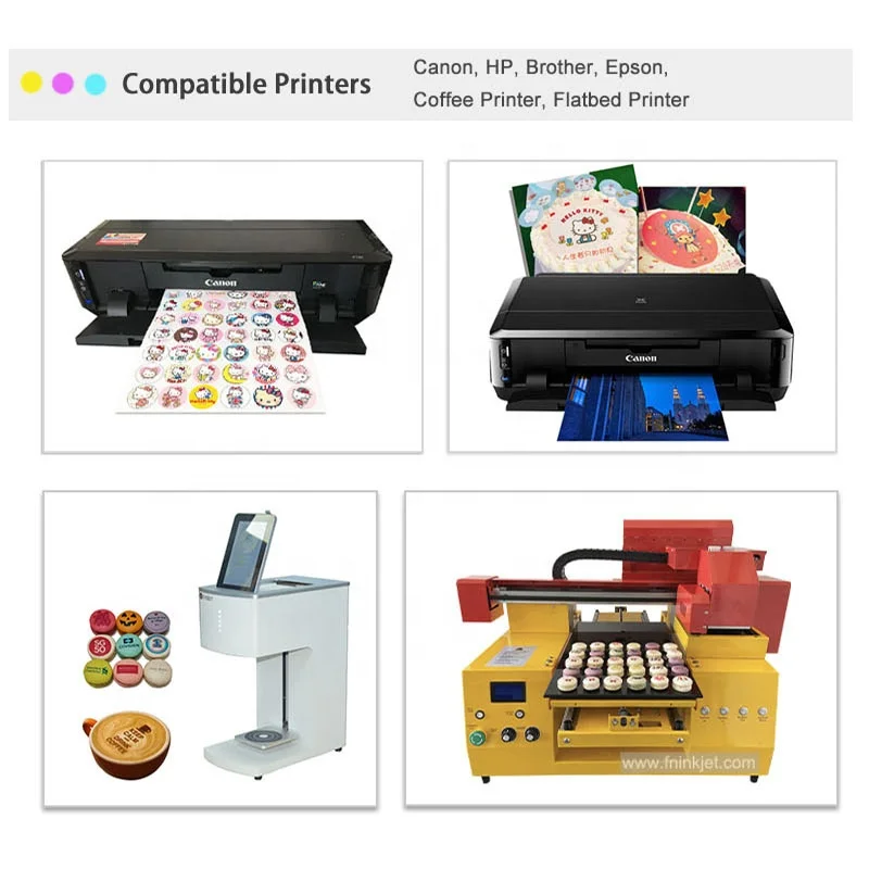 100ml Food Grade Edible Ink for Epson for HP Canon Cake Printing Machine Edible Ink Printer