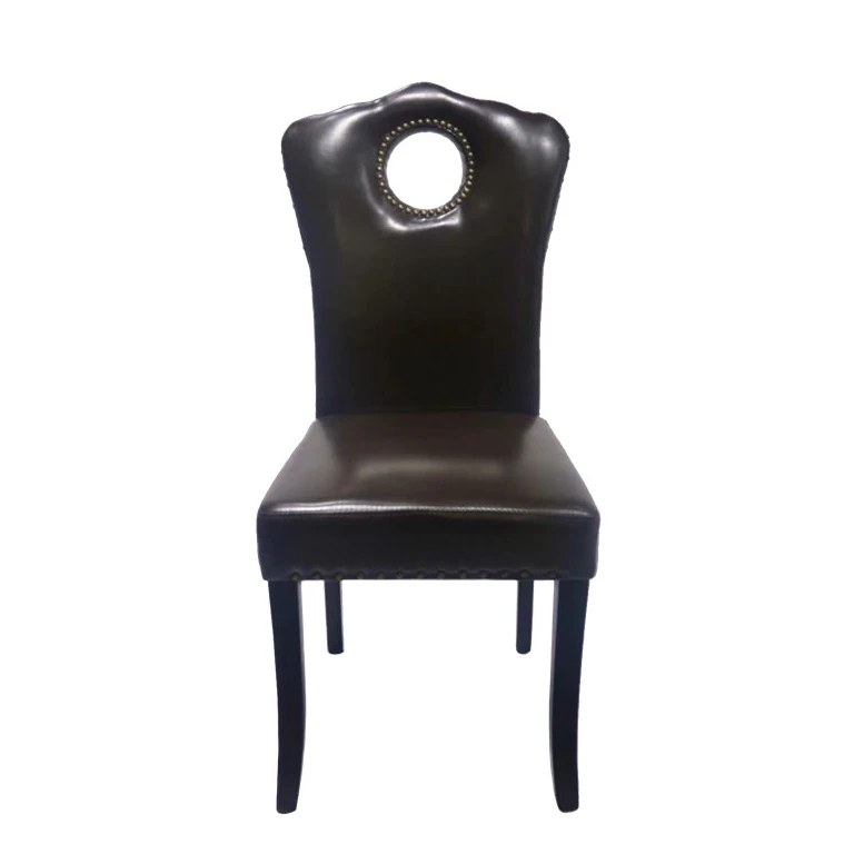 Modern Style Leather Upholstered restaurant Dining chair