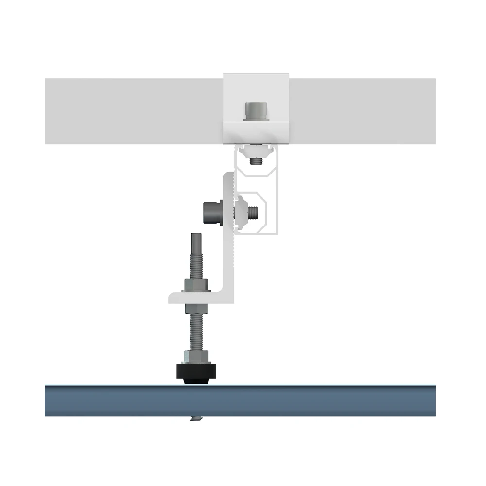 Solar Panel Mounting Accessories Double Head Hanger Screw Bolt for Wooden Rafter Steel Purlin Metal Roof Solar Mounting.