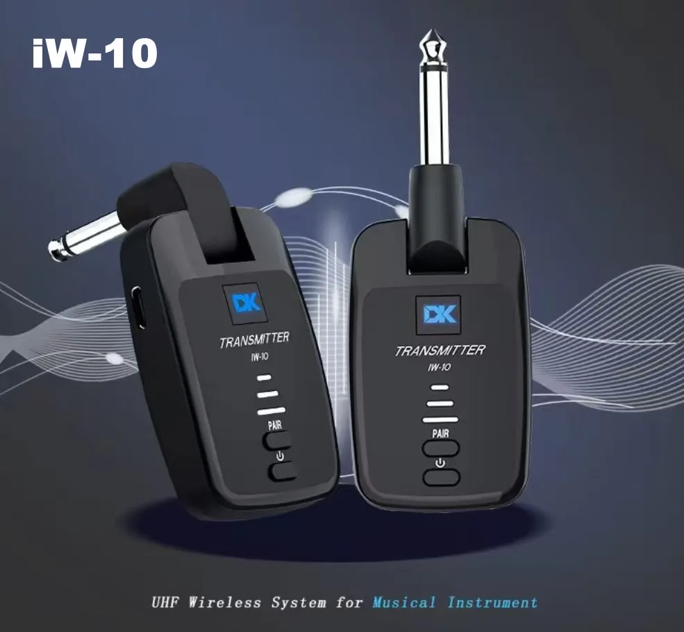 Wholesale UHF digital guitar audio transmitter and receiver wireless guitar transmitter system for musical instruments