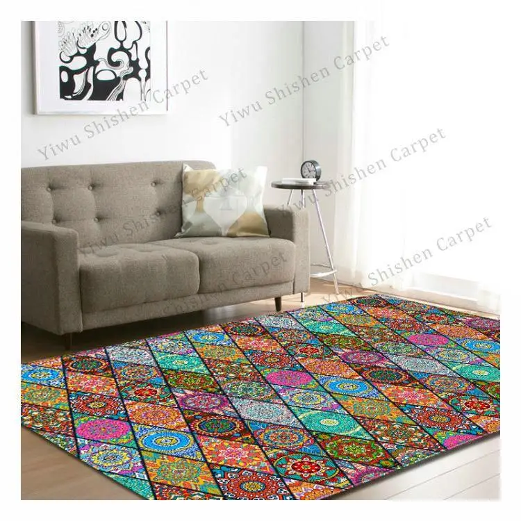Amazon Ebay best sell large big size baby play polyester Quick Drying Washable living room bedroom mat 3d carpet persian rugs