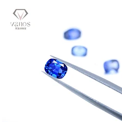 Loose Gemstone Stones Cushion Sapphire Cushion Blue Lab Grown Sapphire in Chinese Environmental Friendly Sapphire