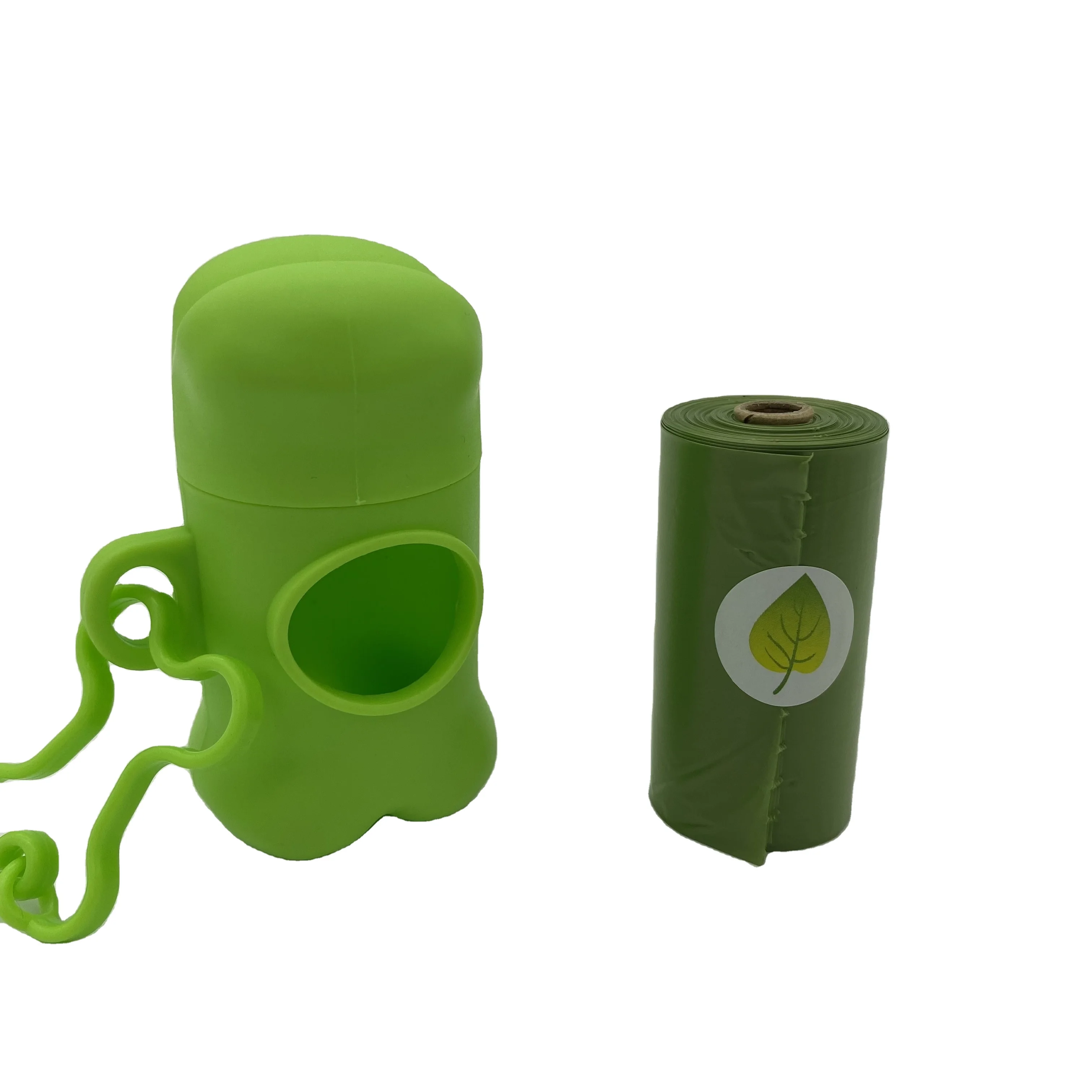 led automatic retractable pla biodegradable pet garbage green sheep dispenser for poop bag