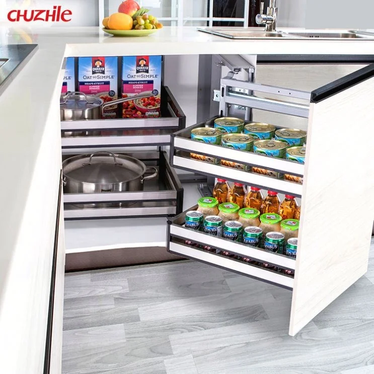 High Quality Magic Corner Functional Hardware kitchen cabinet pull out basket