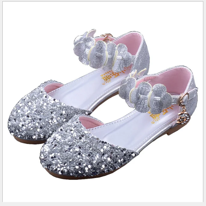 176-A1  Glitter Summer Shoes Wholesale Korean Girl Latest New Design Party Shoes For Children