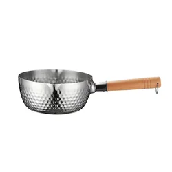 2021 20cm Pot Stainless Steel and Wood Multifunction Instant Noodles Cooking Noodle Small Pot Soup & Stock Pots All-season