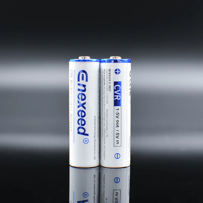 Large capacity aa direct charge lithium rechargeable battery 1.5v 3300mWh 2500mWh constant voltage output low self-discharge