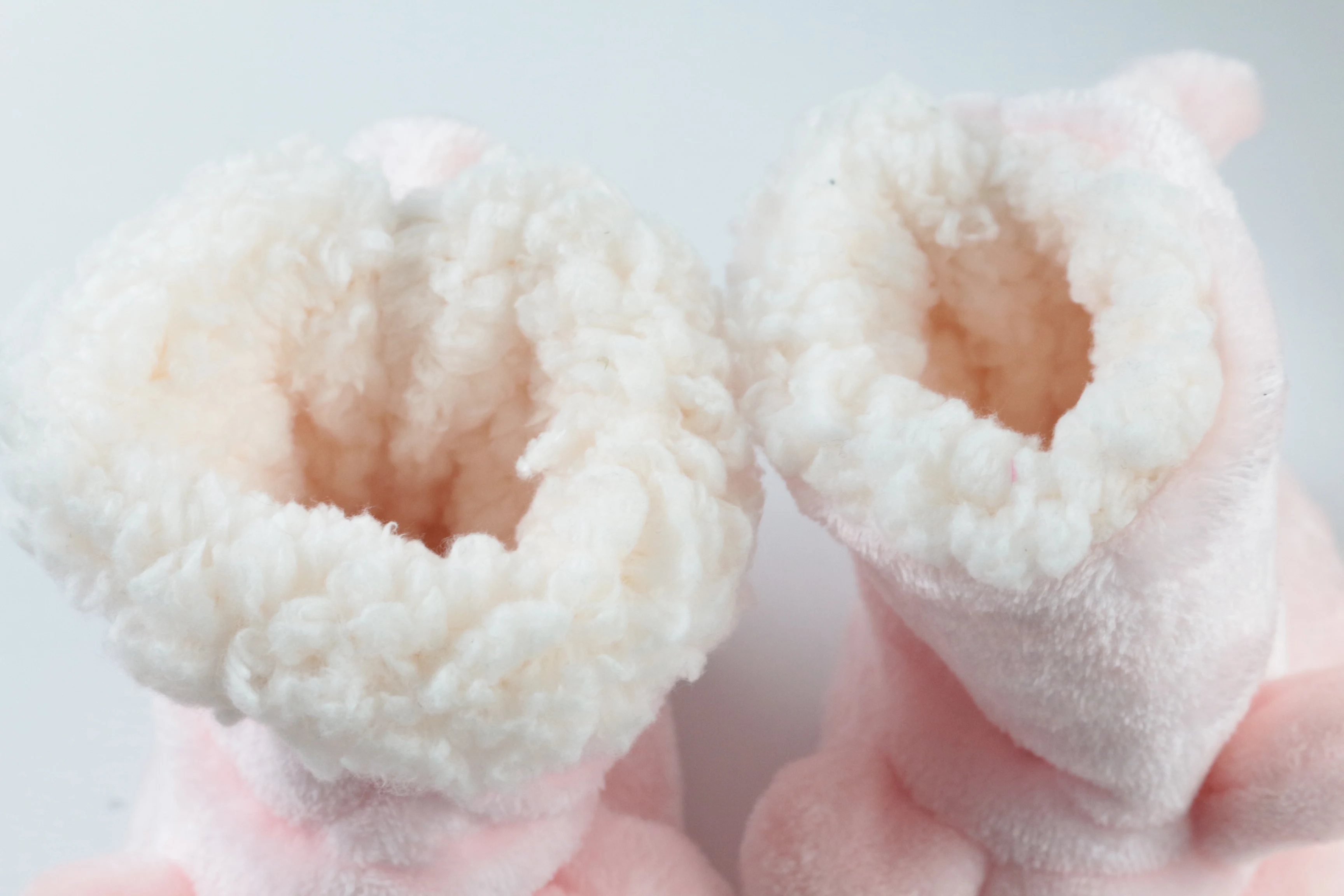 Cat head shape, coral fleece warm ladies cotton boots