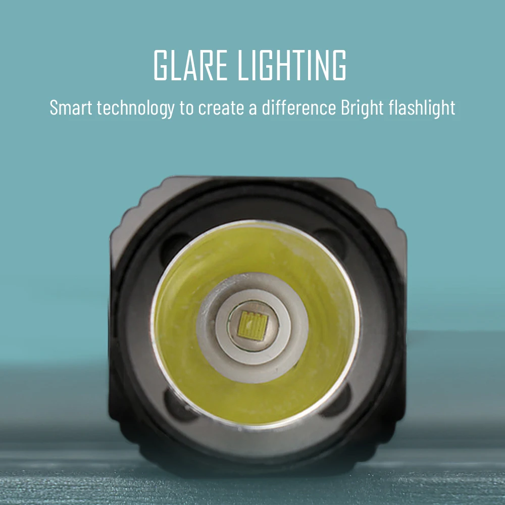 VCAN Aluminum Alloy Side Mangnets Rechargeable Battery 800 Lumen LED Zoom Flashlight Flashlight Torch