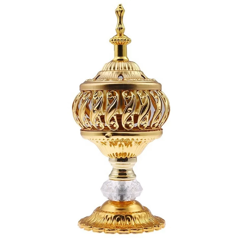 Middle East Creative Fashion Decoration Incense Burner for Home Simplicity Sandalwood Burner Metal Craft Lace Incense Burner
