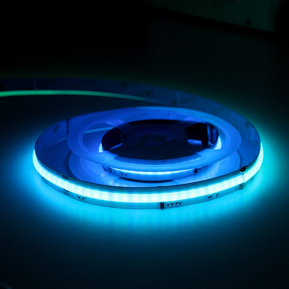 Новое поступление цифровая светодиодная лента COB 24 В COB2016 RGB 630 светодиодов/м 13 Вт без света гибкая