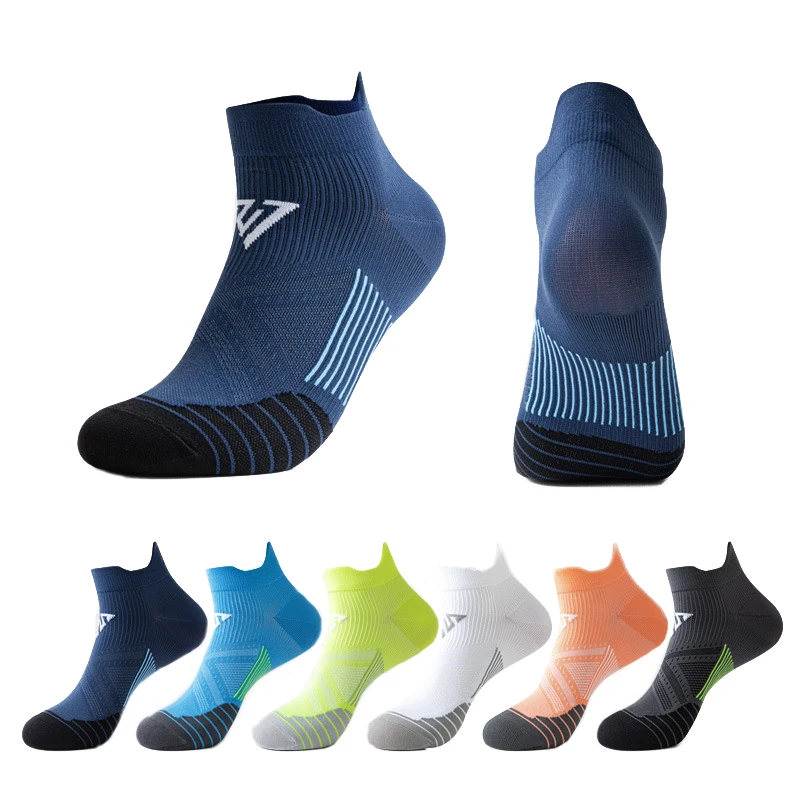 2024 High Quality Summer Unisex Short Sport Running Socks Breathable Men Nylon Low Cut Compression Socks