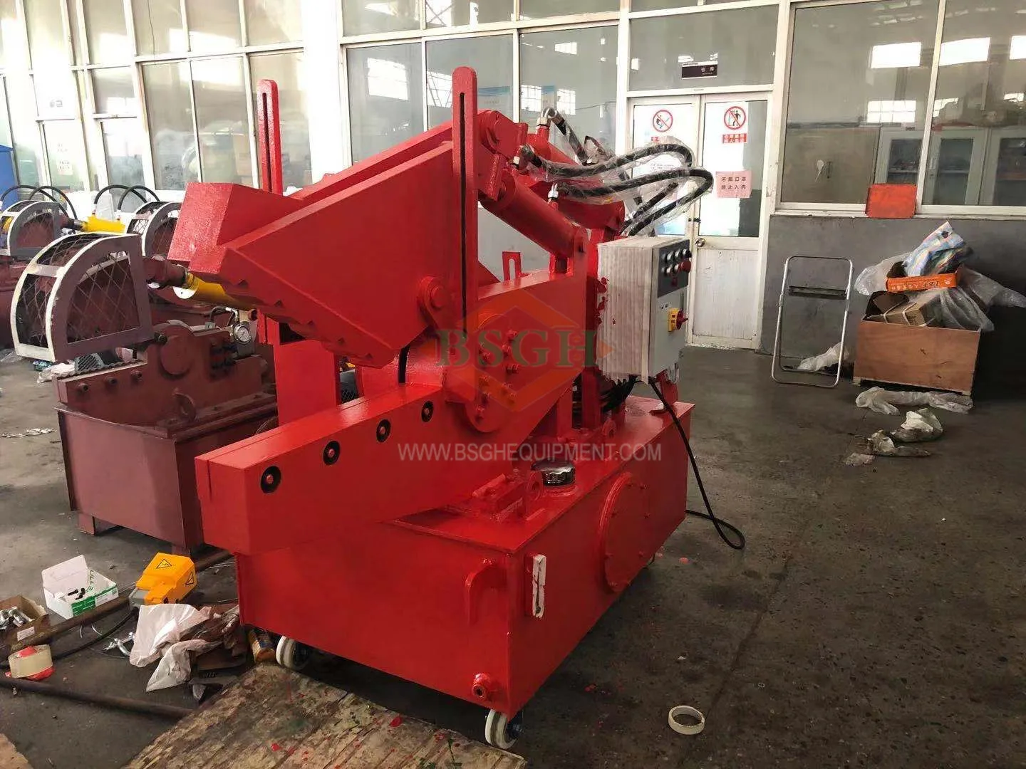 2023 New Arrival Best Seller Aluminum Steel Cutting Hydraulic Alligator Shearing Recycling Machine From BSGH