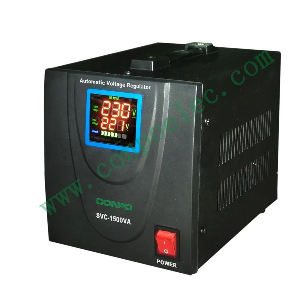 SVC-1500VA(LED) 1Phase Servo type AC Automatic Voltage stabilizer regulator AVR 220V/110VAC LED digital display