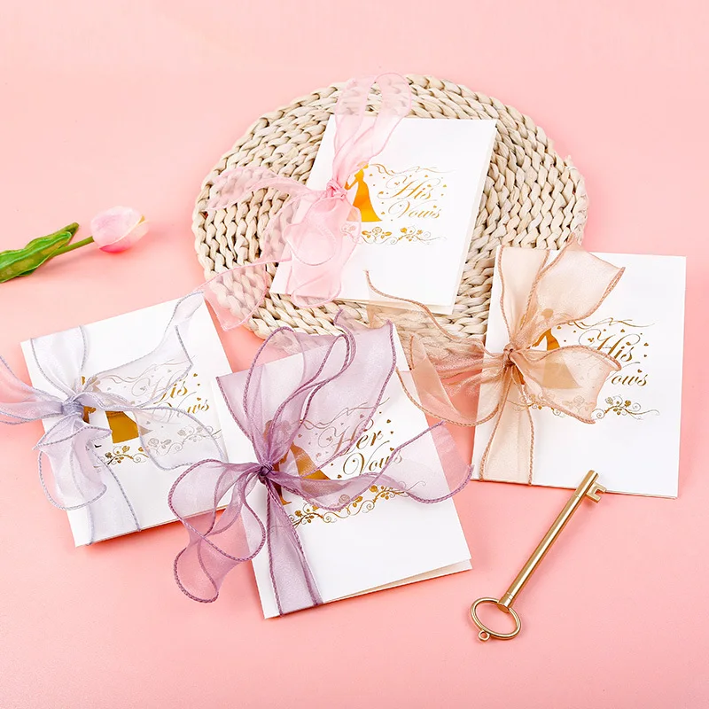 Wholesale  Wedding  His And Her Wedding Vow Books For Wedding Custom