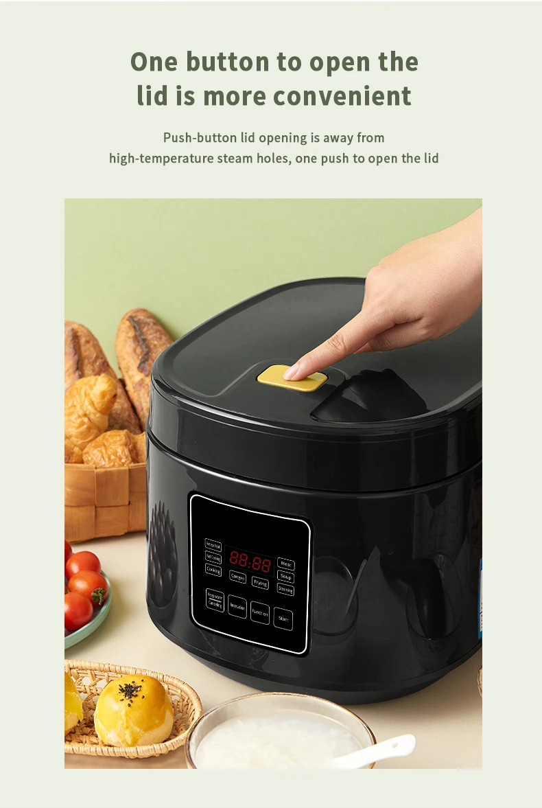 OEM/ODM Latest Modern Design Multi-functional 4L 5L 6L Capacity Non-stick Mini Rice Cooker Electric Automatic