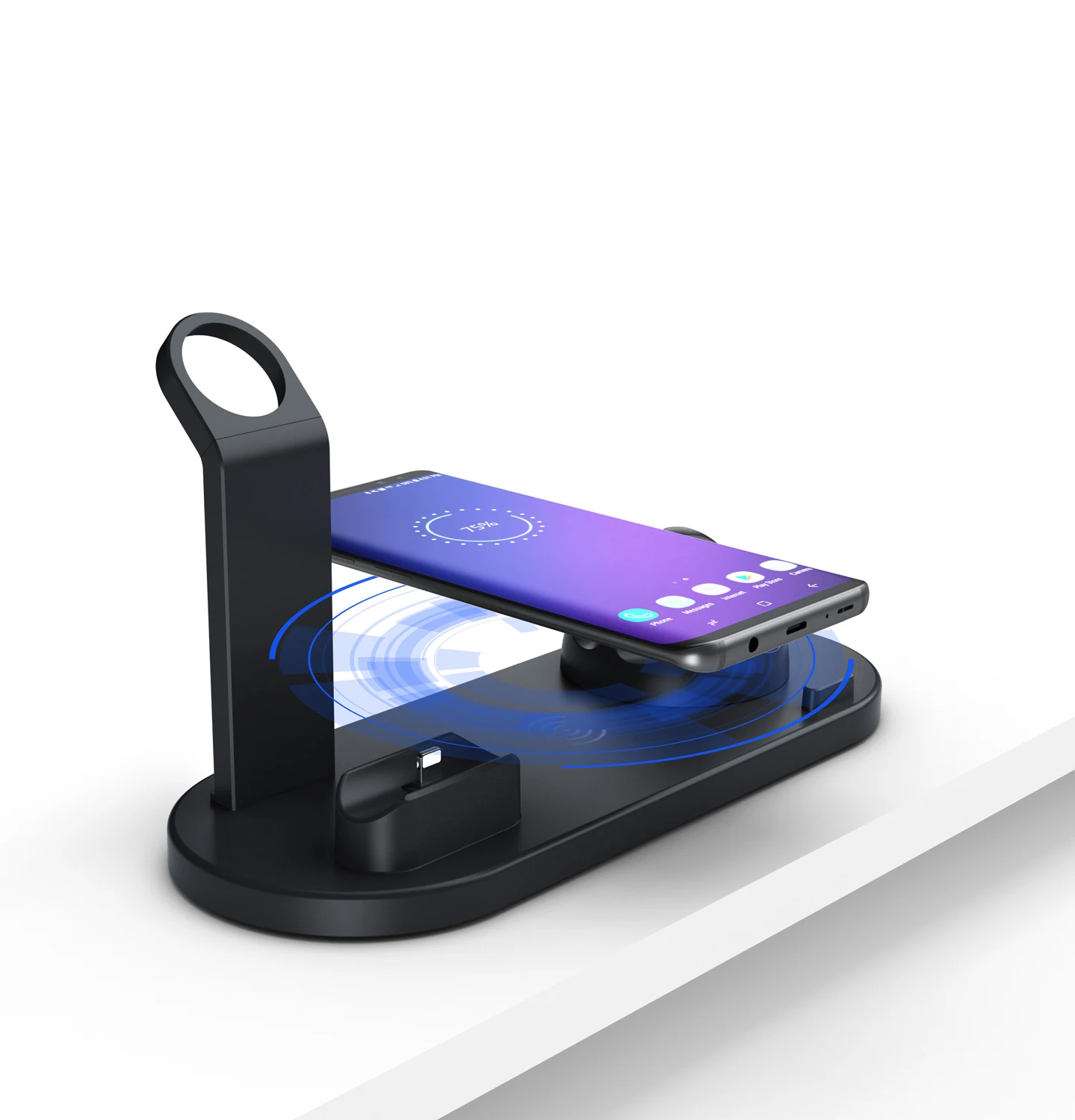  Новое универсальное зарядное устройство для мобильного телефона с usb-портом Смарт-часы airdots Быстрая зарядка освещение Беспроводная