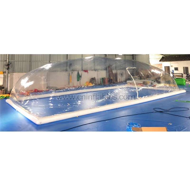 Orient Inflatables customized PVC transparent inflatable swimming pool dome tent swimming pool air clear tent cover