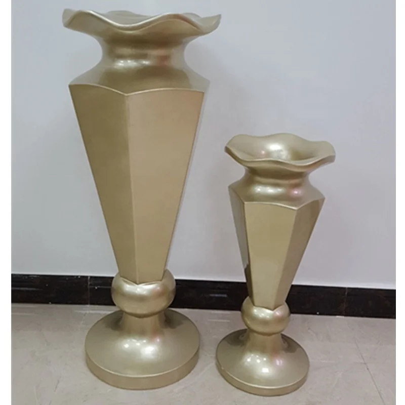 round gold decorative vases garden pots & planters for decoration