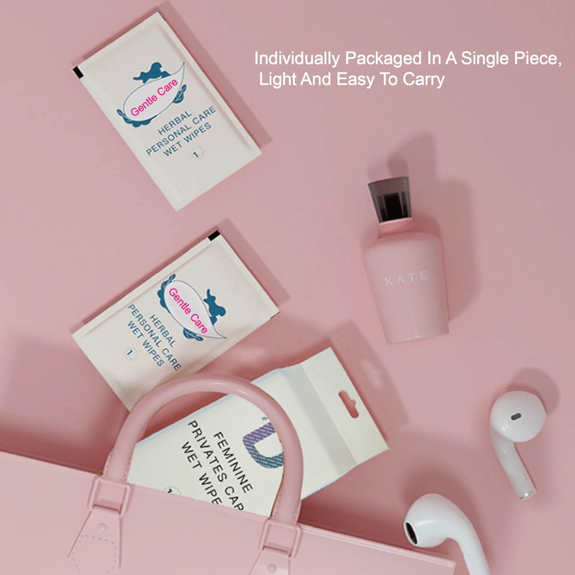 Vendingn Private Female Plastic Packaging For Wet Wash Ph Balanced Intimate Customized Vending Machine Feminine Wipes