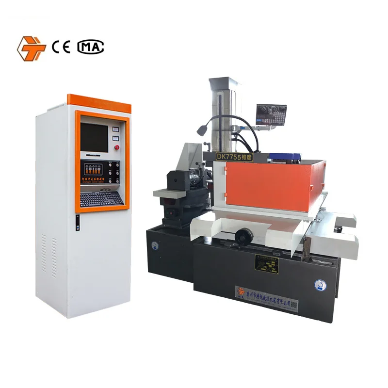 New condition wire cutting CE certified CNC wire cut wire edm machines DK7755