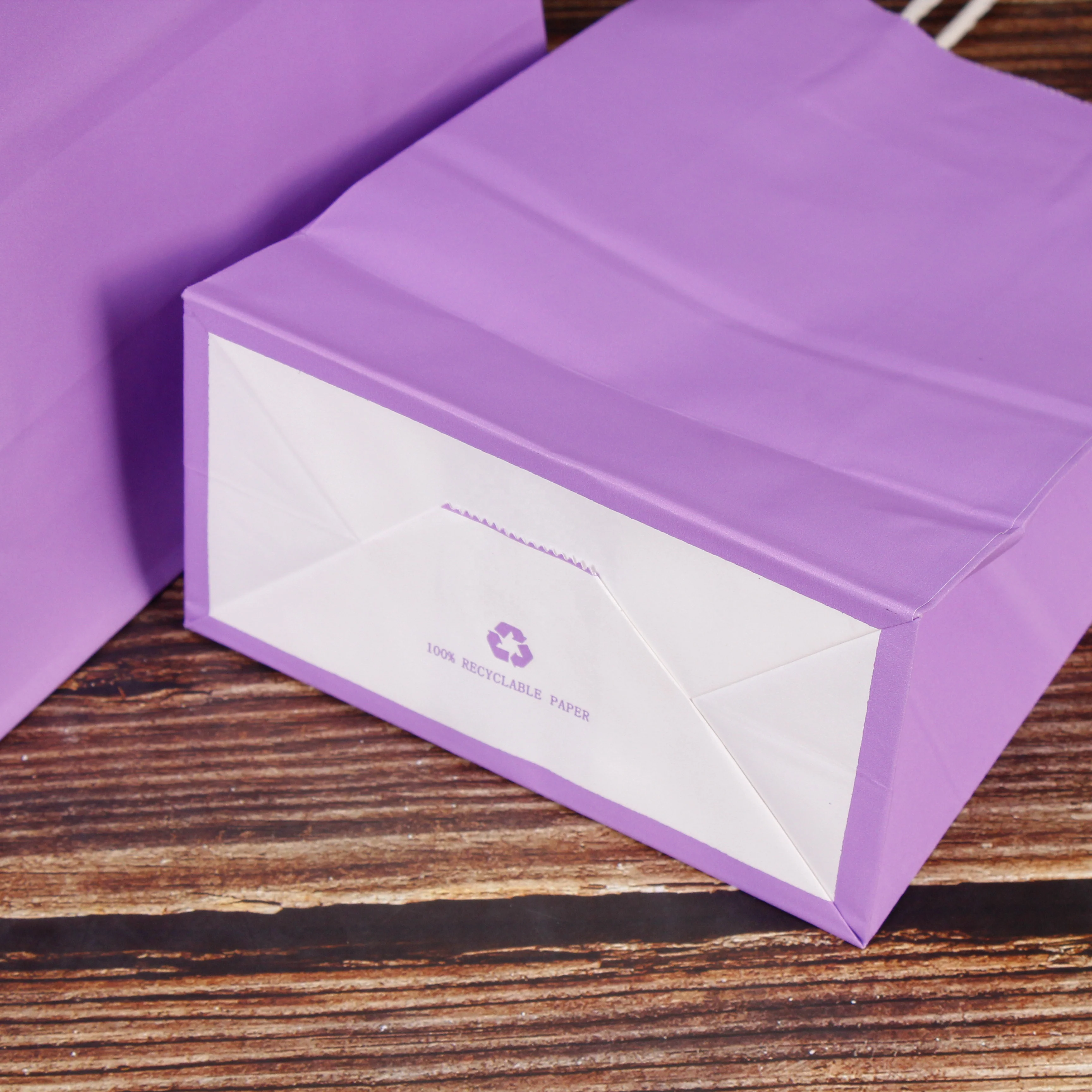 China Supply Festival Gift Packaging Birthday Party Shopping Tote Bag Customizable Pink Kraft Shopper Bag Paper With Handle