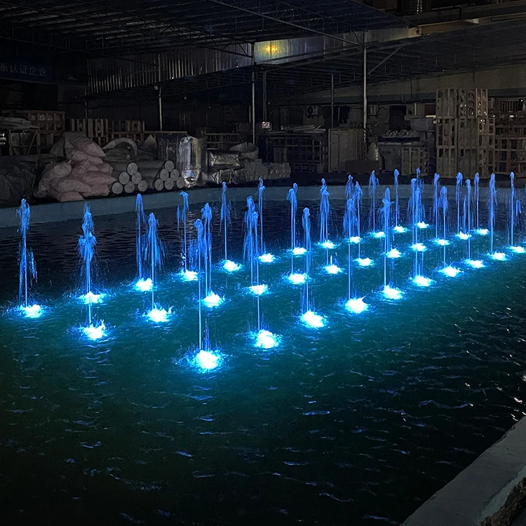 Factory Supply Dancing Straight Water Fountain Customized Floor Ground Musical Fountains